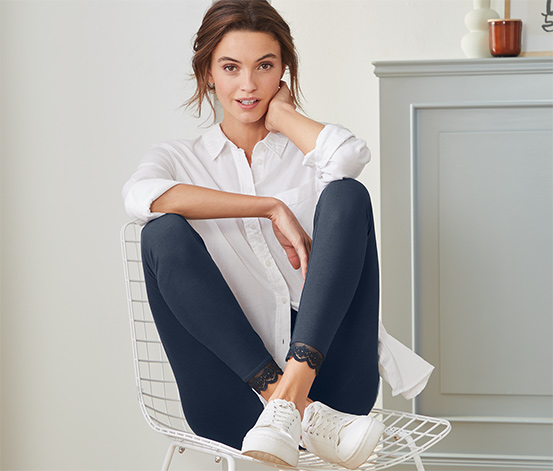 tchibo Leggings mit Spitzenborte online bestellen bei Tchibo 627069