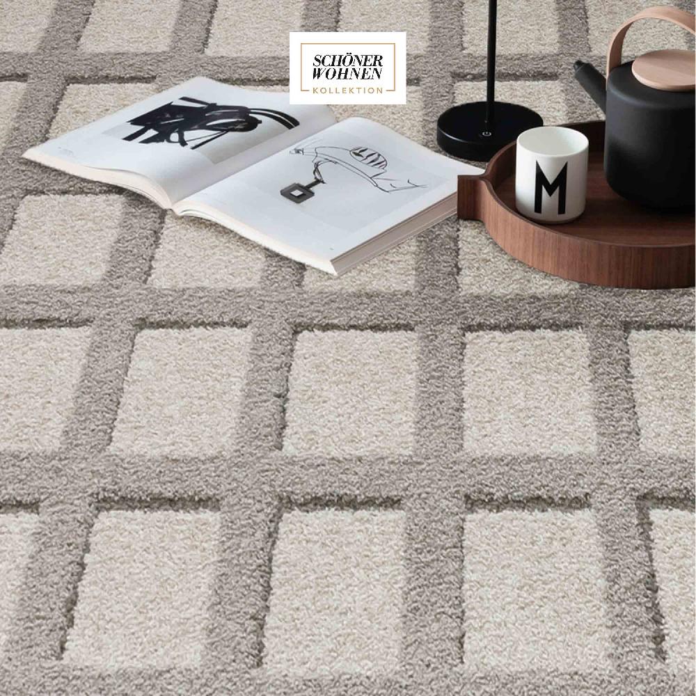 wohndirekt Teppich Wohnzimmer AMAZE in 4 Größen und 9 Farben Nur für heute
