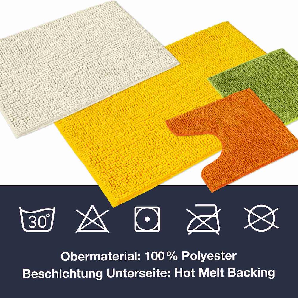 wohndirekt Badteppich PARIS • Weiche Badematte• 5 Größen • zum Set kombinierbar Großer Ausverkauf