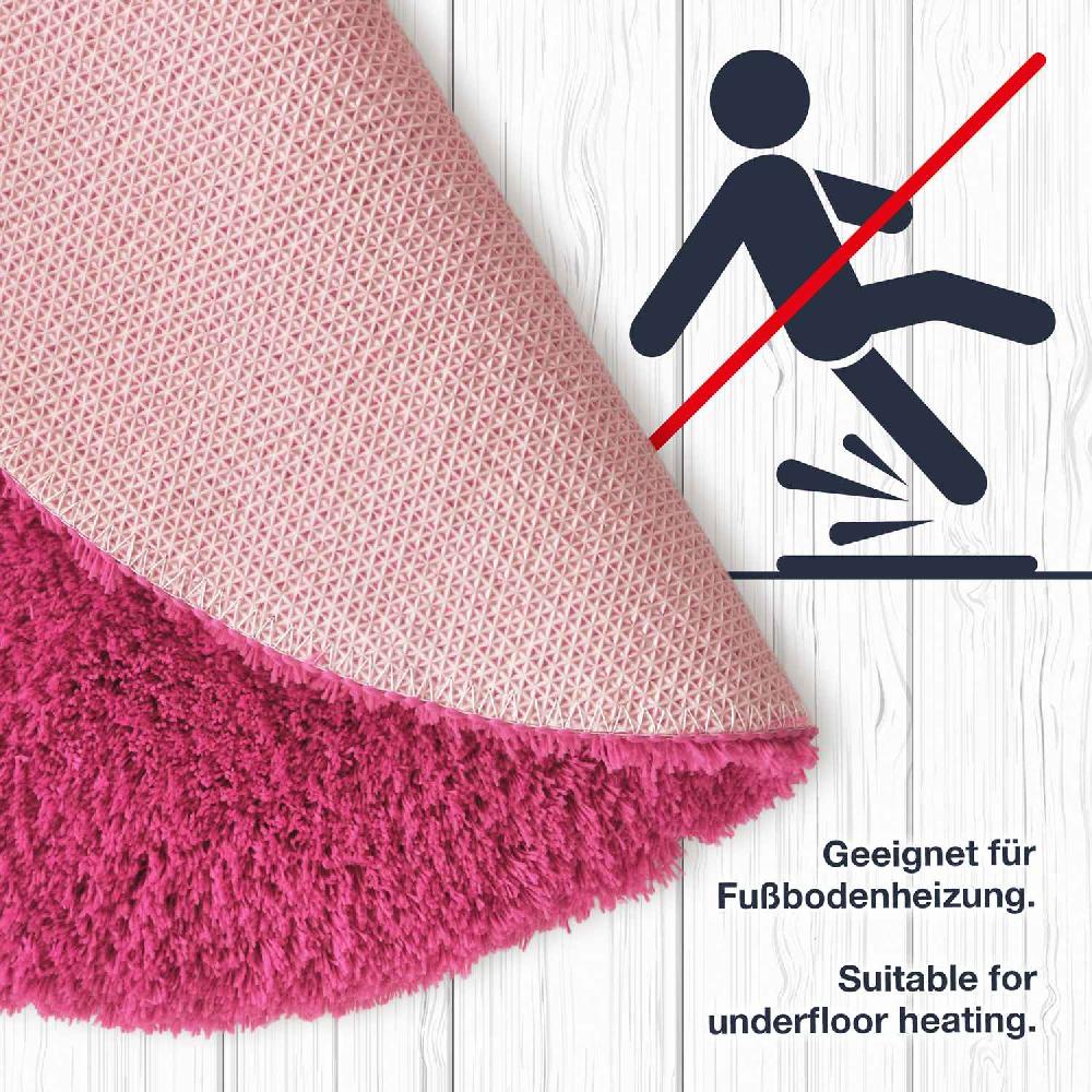 wohndirekt MALMÖ • Hochflor Badteppich • auch in Rund • 5 Größen Exklusivangebot