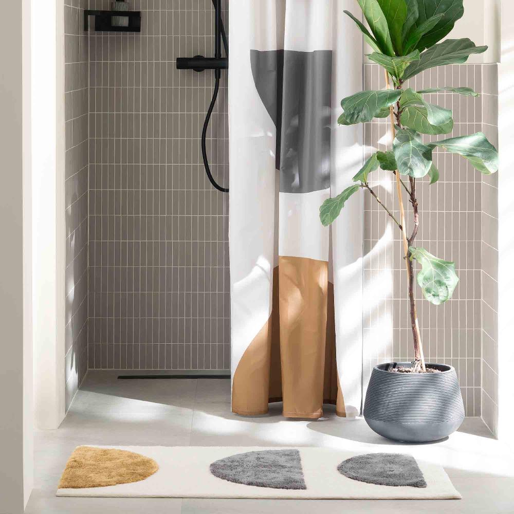 wohndirekt Badematte BARBADOS SEMI-CIRCLES in 2 Größen Valentinstagsangebot