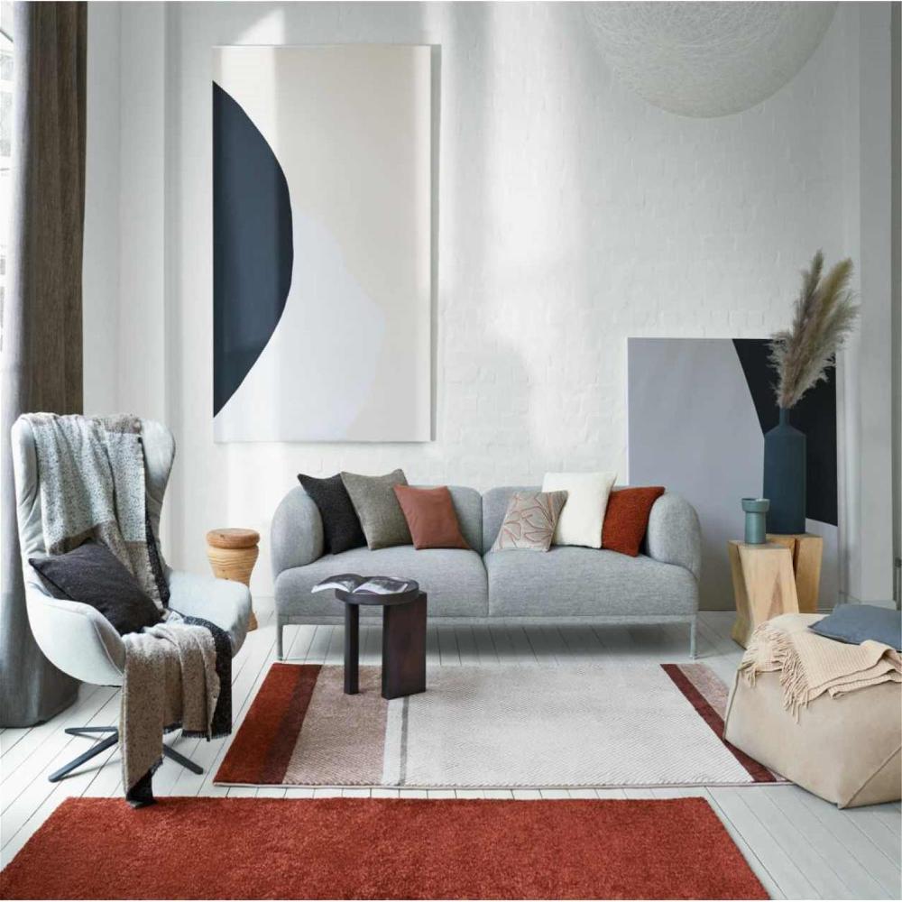 wohndirekt Kuscheldecke Jade • zweifarbiges Minimuster • Baumwollanteil recycelt • 140 x 200 cm Vierteljährliche Förderung