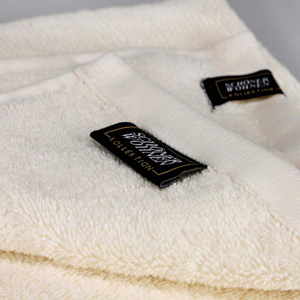 wohndirekt Handtuch 2er Set SENSE mit Velourborte 50 x 100 cm Super Rabatt