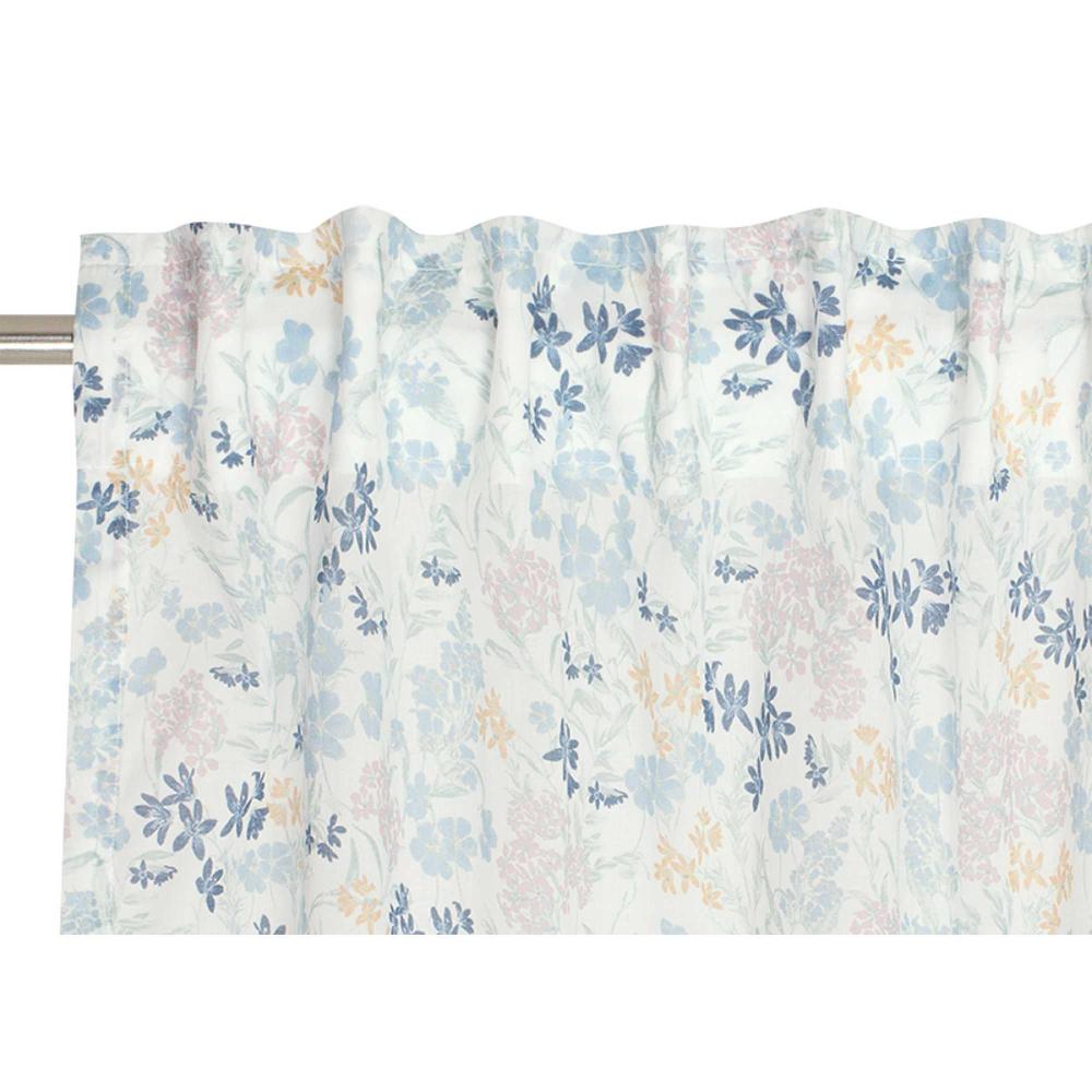 wohndirekt Schlaufenvorhang Leyla transparent mit floralem Muster 50% Rabatt mit kostenlosem Versand