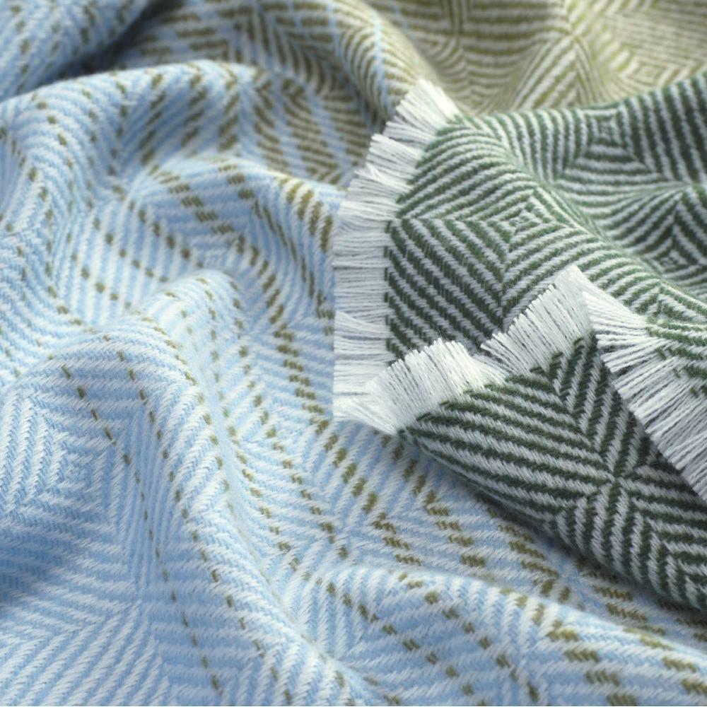 wohndirekt Mehrfarbiges Jacquard Plaid August 150x180 cm Fabrikladen