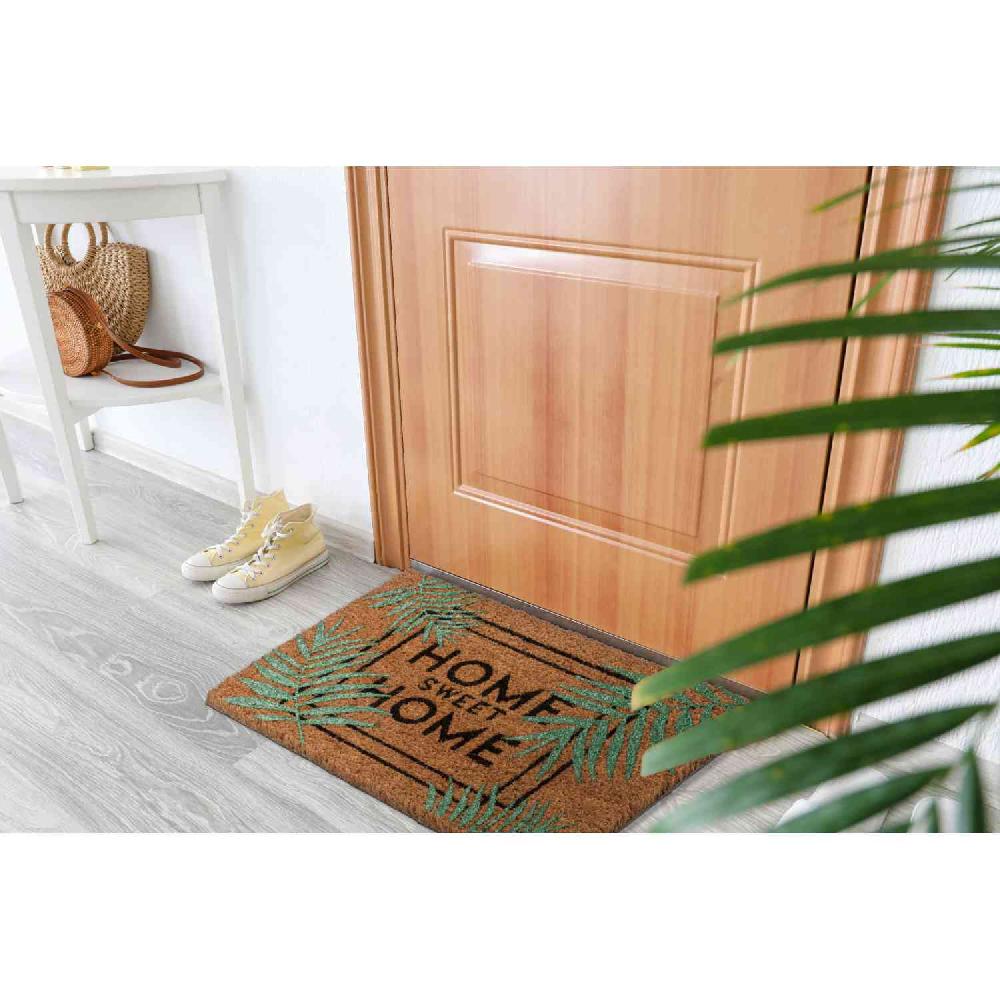 wohndirekt Fußmatte Coco Glitter • mit Vinylrüken • 100% Kokos Kostenloser Versand