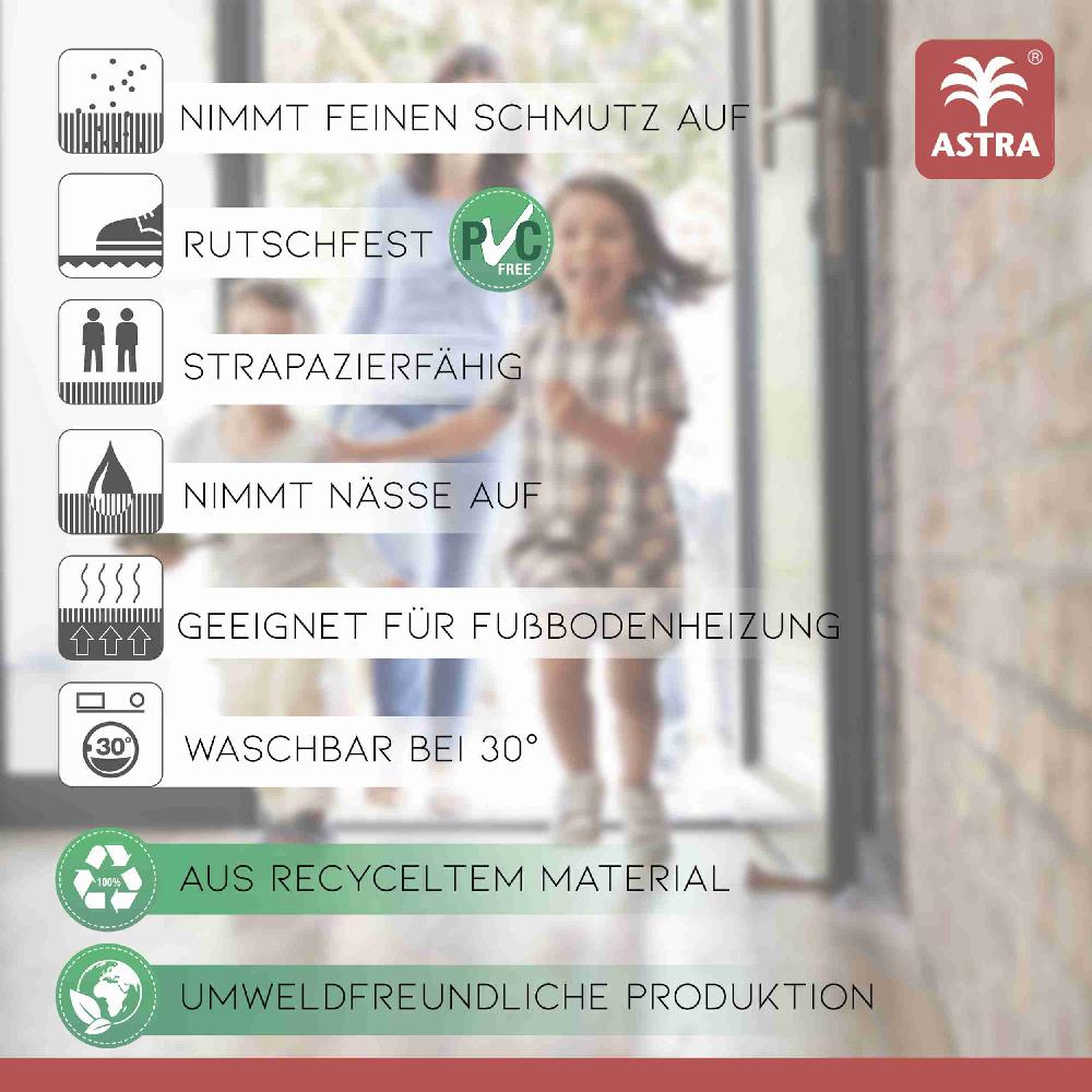 wohndirekt Fußmatte FELICIDO taupe in 2 Größen Fabrikpreis