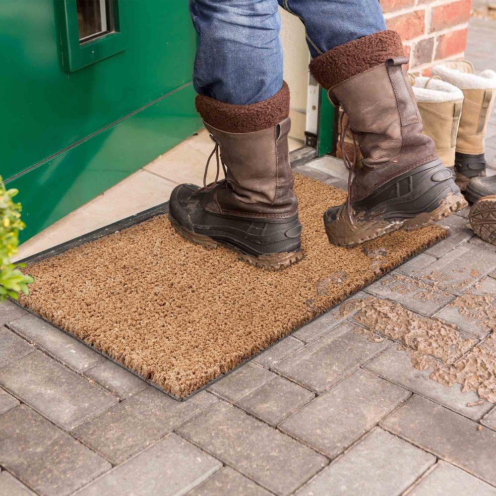 wohndirekt Kokosmatte KEIRA 16 mm Natur 100 cm breit im Angebot