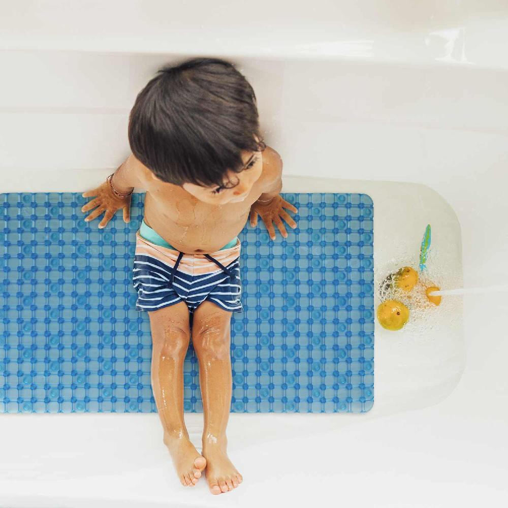 wohndirekt Ben Badewanneneinlage 39 x 69 cm Blau Limitierter Zeitrabatt