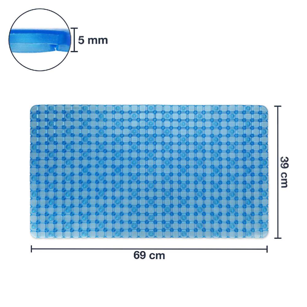 wohndirekt Ben Badewanneneinlage 39 x 69 cm Blau Limitierter Zeitrabatt