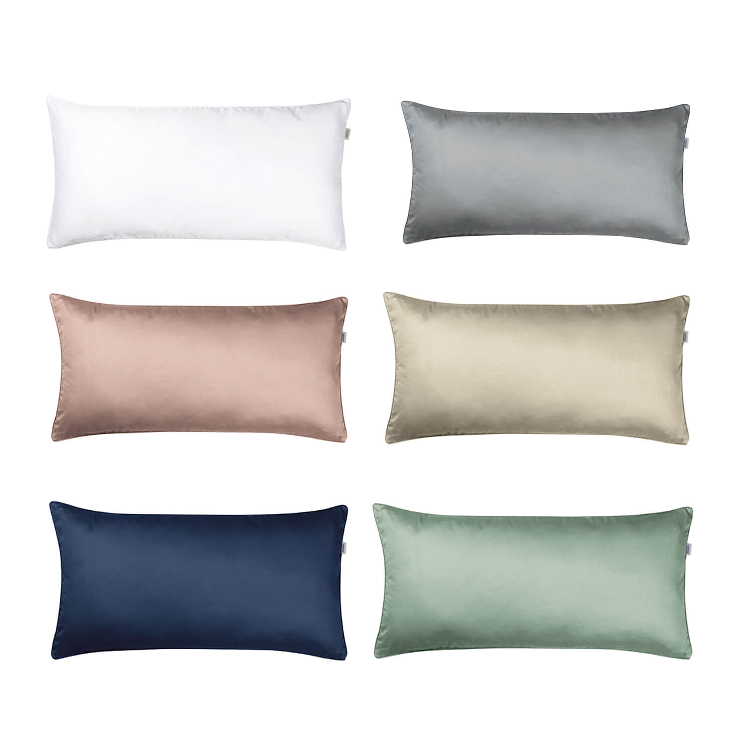 wohndirekt Kopfkissenbezug Pure • verdeckter Reißverschluss • 2 Stk. Kopfkissenbezüge • 100% Baumwolle Sonderangebot