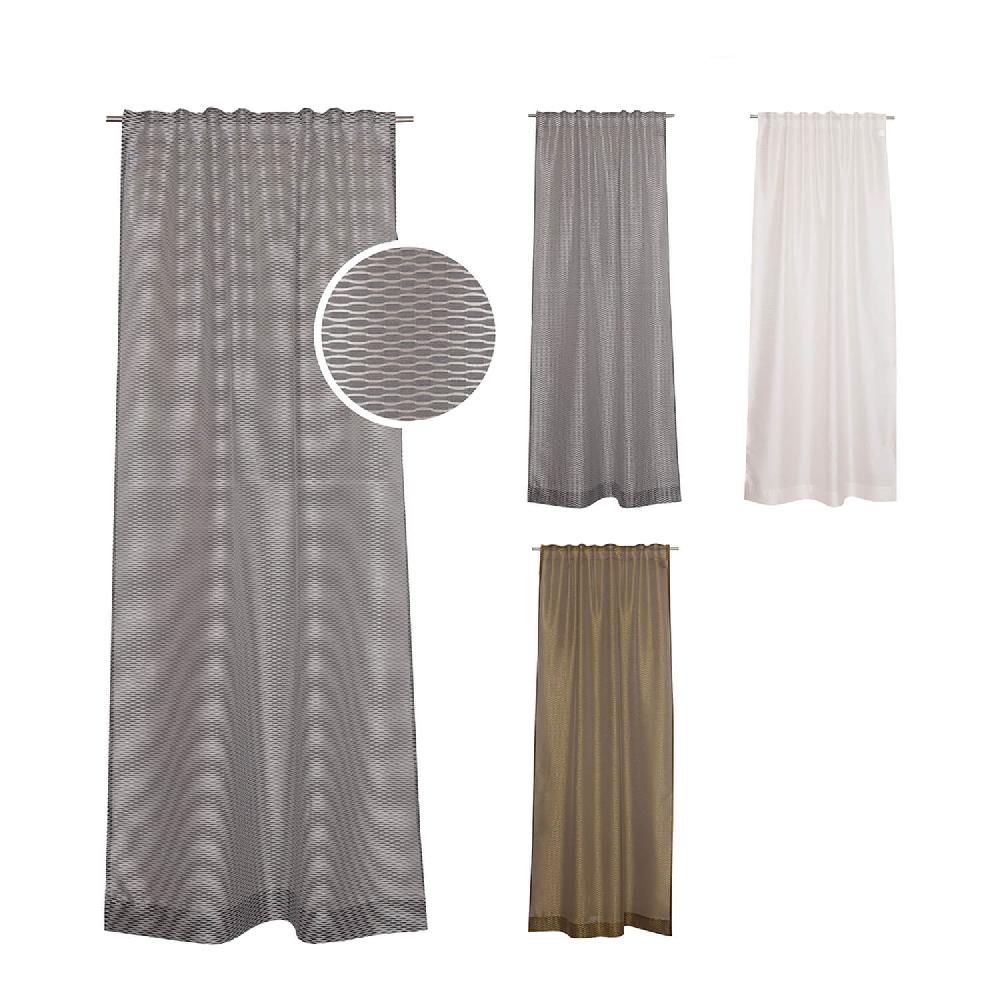 wohndirekt Vorhang Splash mit vedecktem Schlaufenband • halbtransparent • 130 x 250 cm Begrenztes Angebot