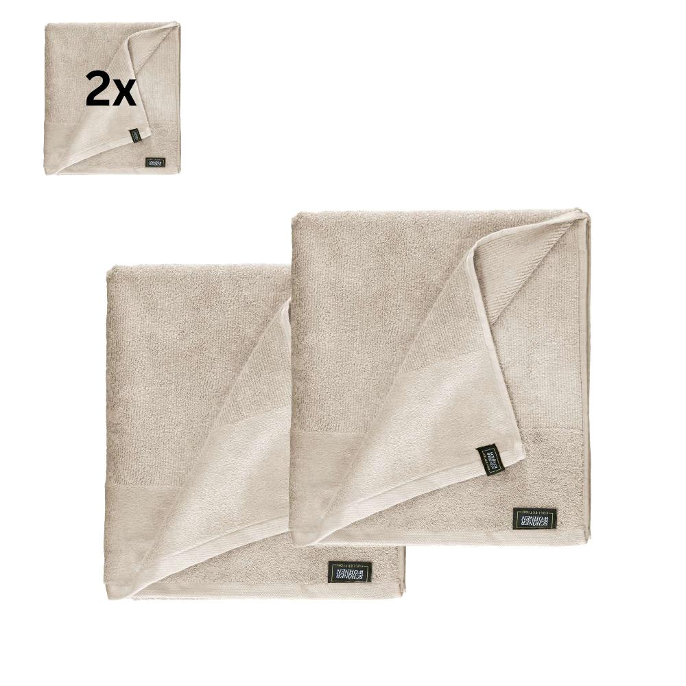 wohndirekt 2er Set Frottee Badetuch – Airtouch Qualität 100% Baumwolle 100x150 cm weich Preisnachlass