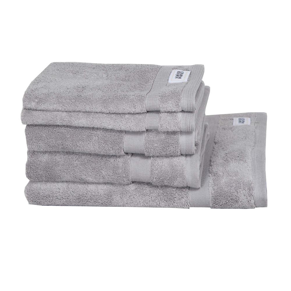 wohndirekt Handtuch 5er Set Cuddly • 2 Gästehandtücher 2 Handtücher 1 Badetuch • 100% Baumwolle Black Friday