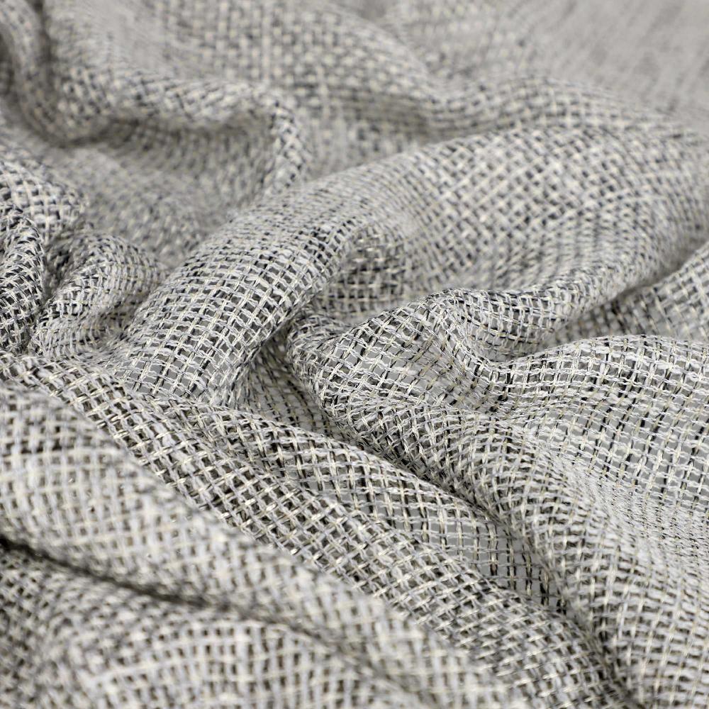 wohndirekt Schlaufenvorhang Bright transparent in Netzlook 130 x 250 cm Vatertagsangebot