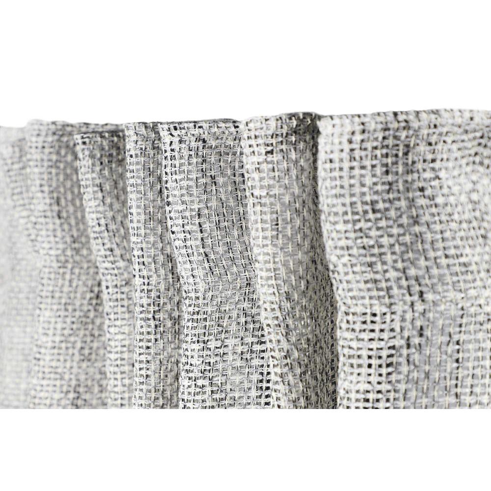 wohndirekt Schlaufenvorhang Bright transparent in Netzlook 130 x 250 cm Vatertagsangebot