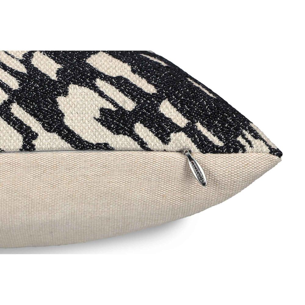 wohndirekt Stilvolle Zierkissenhülle im Schneefall-Design – Beige mit Leinenoptik 45x45cm Sonderangebote