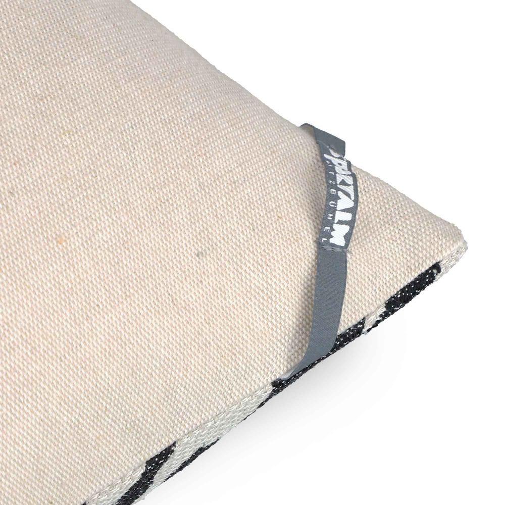 wohndirekt Stilvolle Zierkissenhülle im Schneefall-Design – Beige mit Leinenoptik 45x45cm Sonderangebote