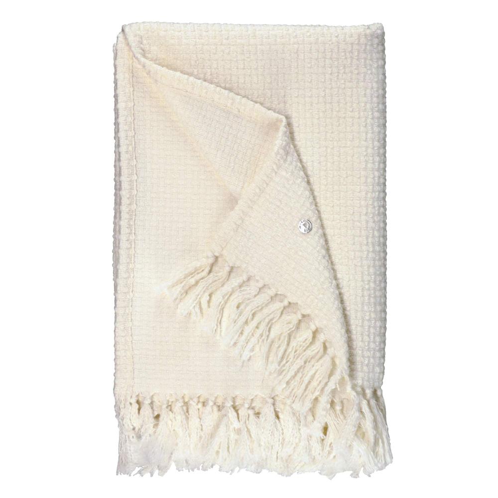 wohndirekt Elegante Wohndecke mit Strukturmuster und Fransen 140x200cm Riesige Ersparnisse