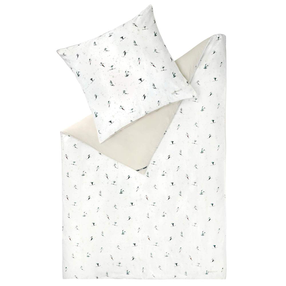 wohndirekt Sportliche Eleganz mit Satin Bettwäschegarnitur und Skifahrer-Motiv (135x200 cm 140x200 cm 155x220 cm) und Metallic-Details wohndirekt Sportliche Eleganz mit Satin Bettwäschegarnitur und Skifahrer-Motiv (135x200 cm 140x200 cm 155x220 cm) und Metallic-Details