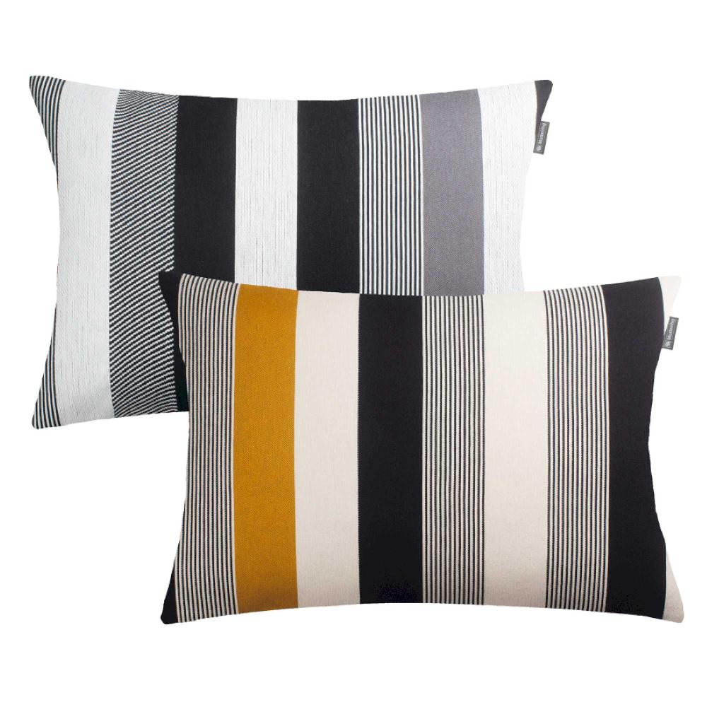 wohndirekt Kissenhülle Stripe mit Längsstreifenmix und groben Gewebe 40x60 cm JETZT KAUFEN