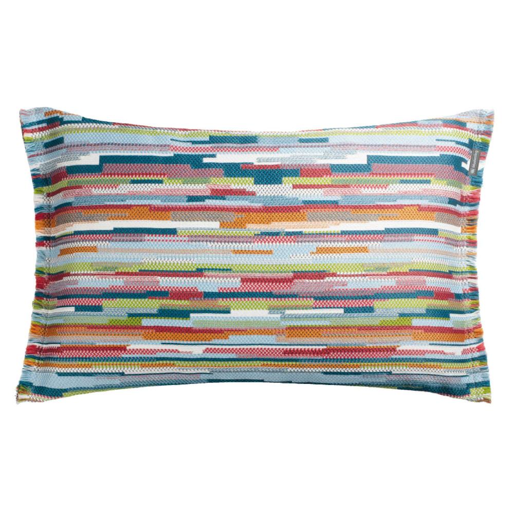 wohndirekt Kissenhülle Flashy mit Streifen und Schnittfransen 40x60 cm Letzter Tag