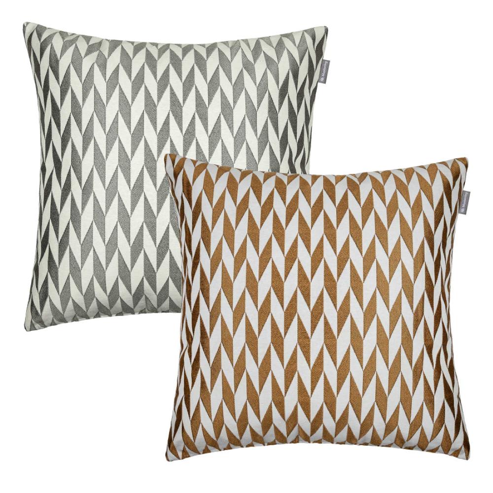 wohndirekt Kissenhülle Nordic mit Fischgrätmuster 45 x 45 cm wohndirekt Kissenhülle Nordic mit Fischgrätmuster 45 x 45 cm