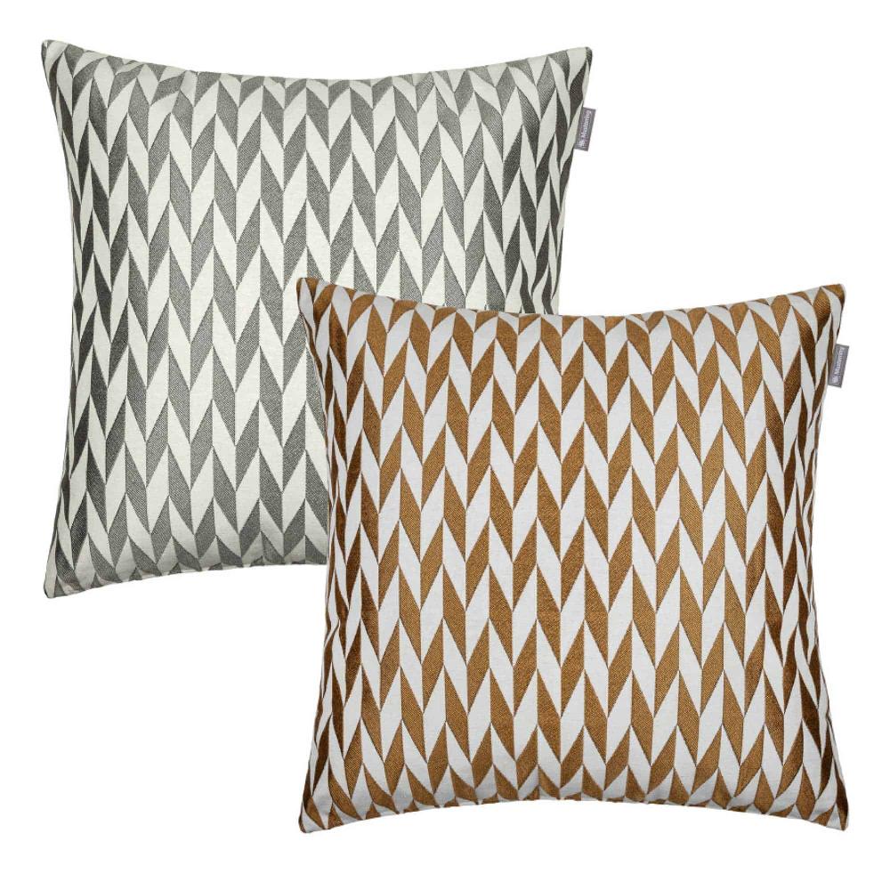 wohndirekt Kissenhülle Nordic mit Fischgrätmuster 45 x 45 cm Zeitbegrenzte Promotion