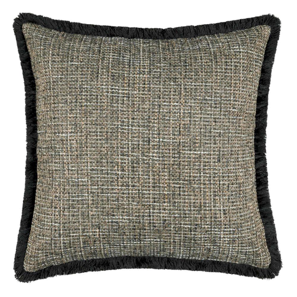 wohndirekt Kissenhülle Structure mit Fransenborte rundherum 50x50 cm Bis zu 50% Rabatt