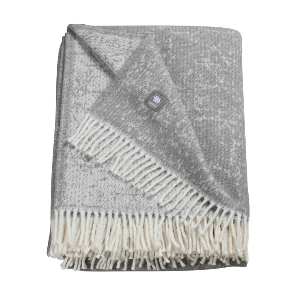 wohndirekt Kuscheliges Plaid Ease mit Strukturmuster und Fransen 140x200 cm Sonderangebot der Fabrik