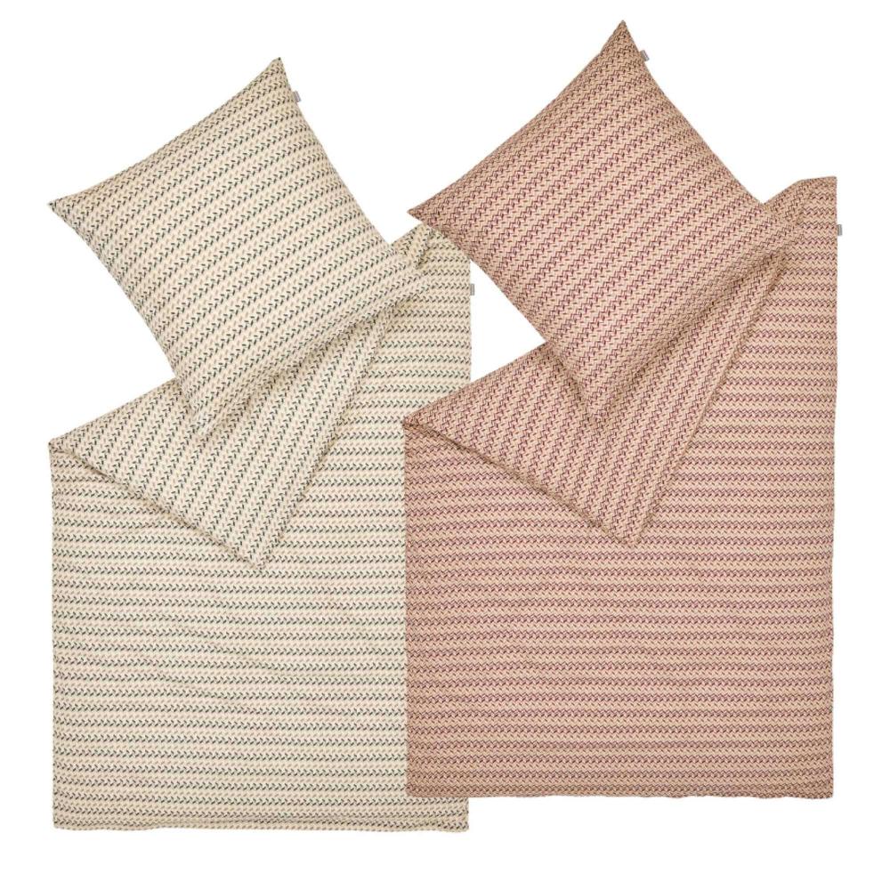 wohndirekt Flanell Bettwäsche Nordic mit Fischgrätmuster