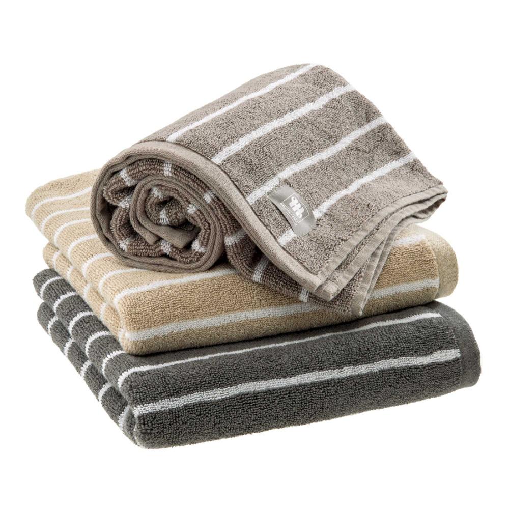 wohndirekt Jaquard Duschtuch/Badetuch Needlestripe mit Streifen