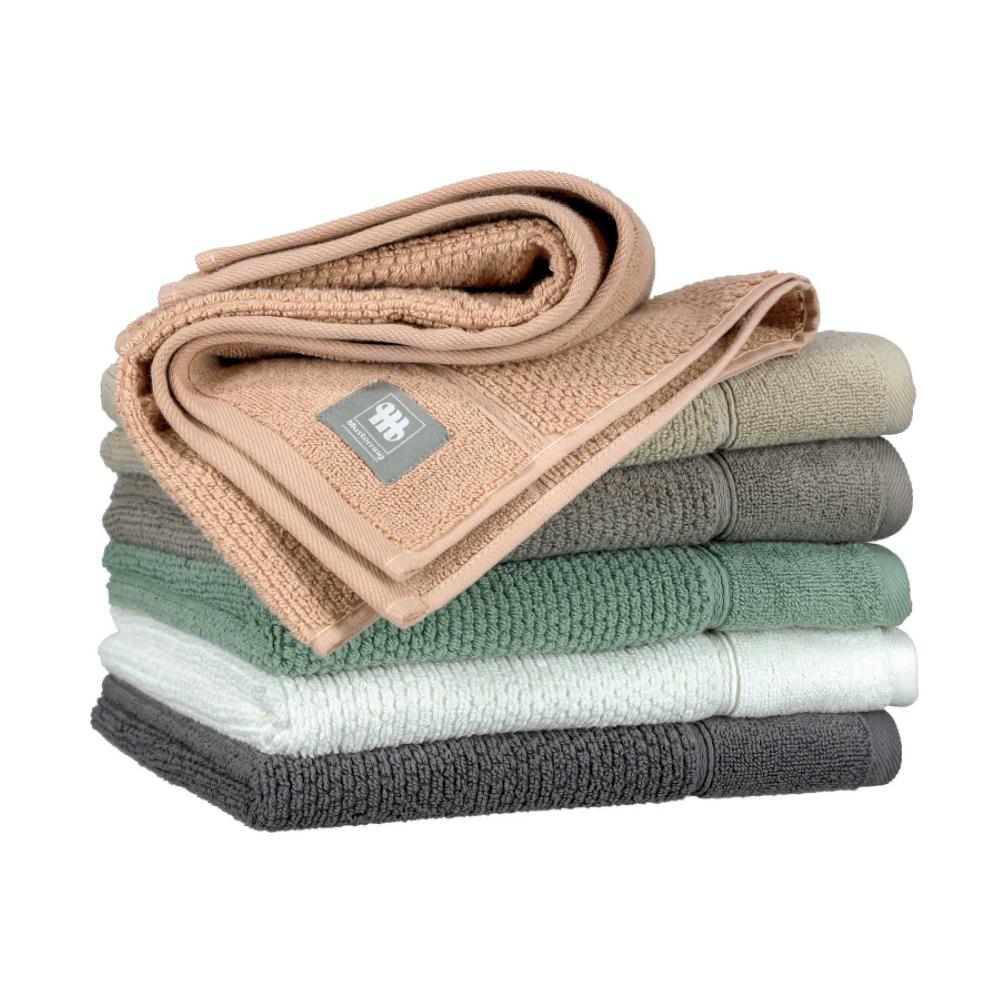 wohndirekt Weiches Handtuch Solid mit Popcorn Effekt Fabrikladen