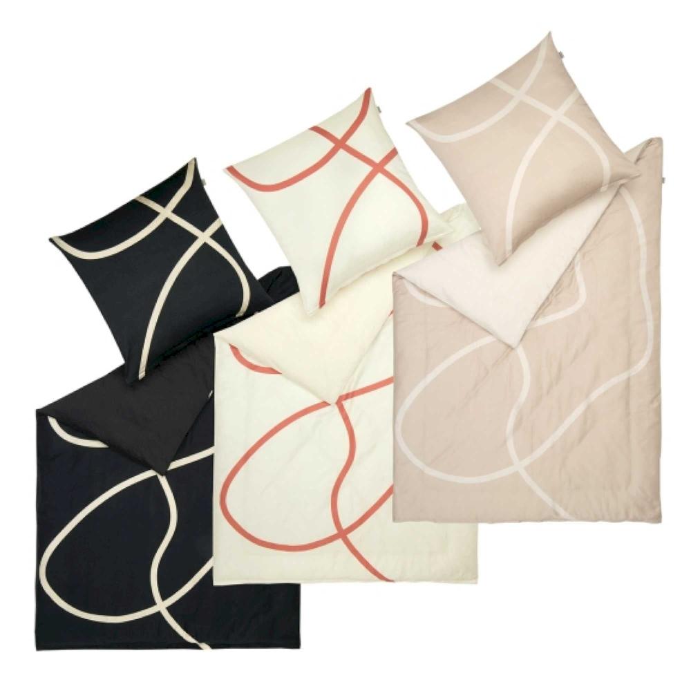 wohndirekt Satin Bettwäsche Artsy mit abstrakten Design