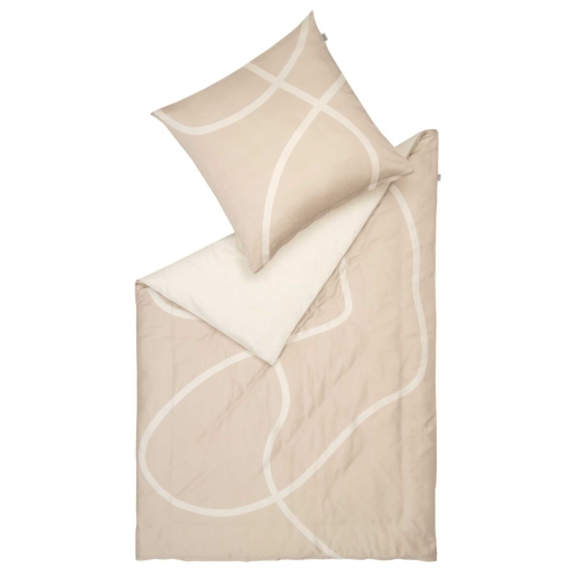 wohndirekt Satin Bettwäsche Artsy mit abstrakten Design zollfrei