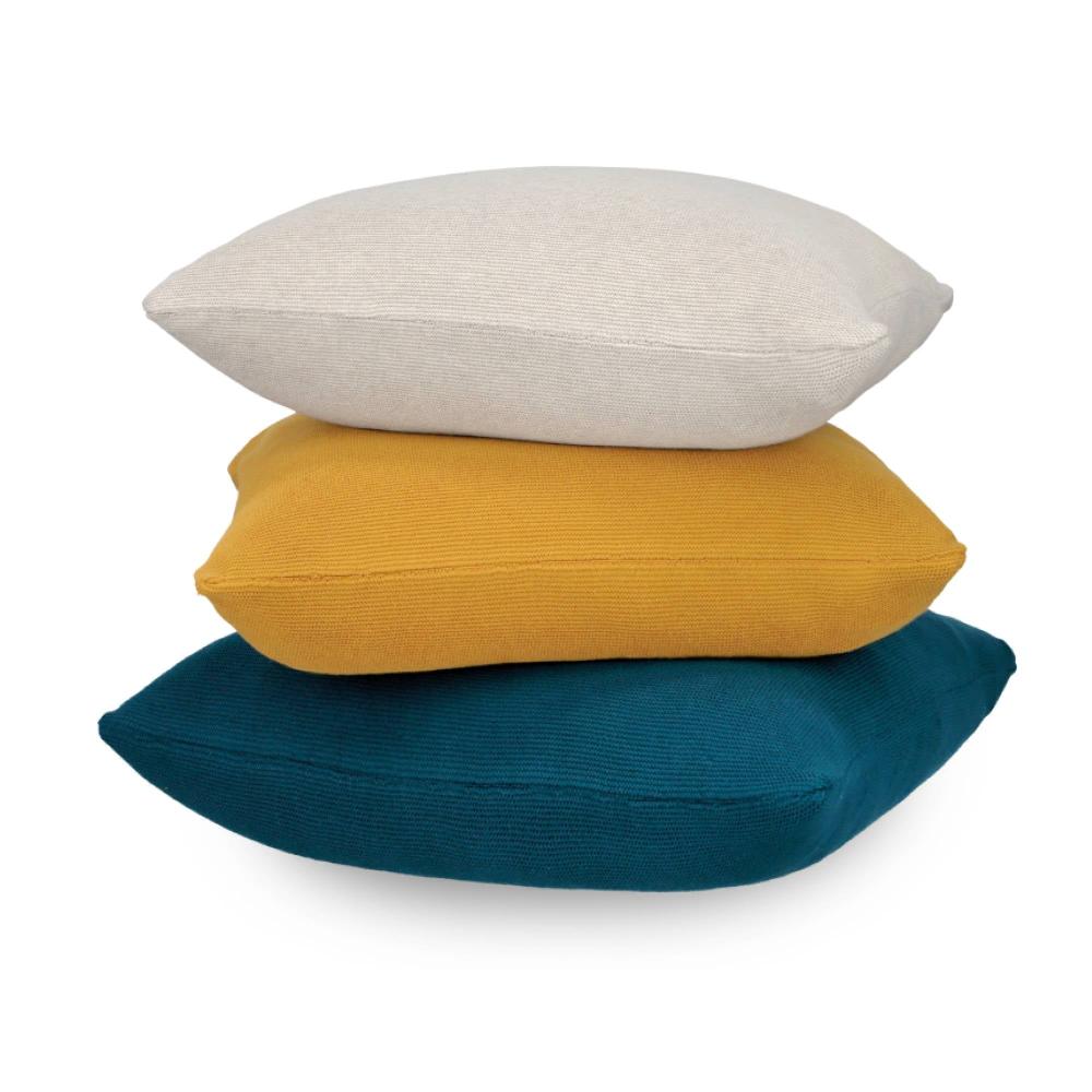 wohndirekt Gestrickte Kissenhülle Tango einfarbig 45x45 cm 2025