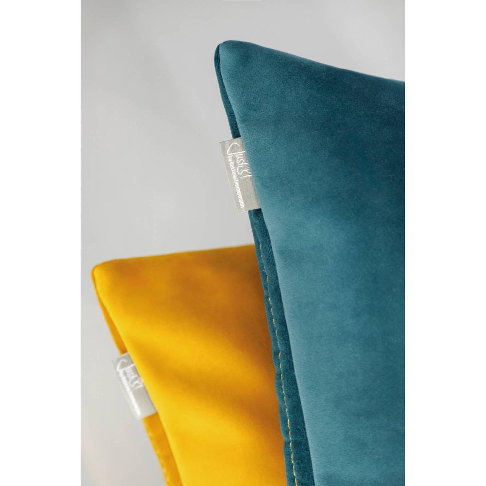 wohndirekt Kissenhülle Duo aus Samt und wattiert 38x58 cm Outlet