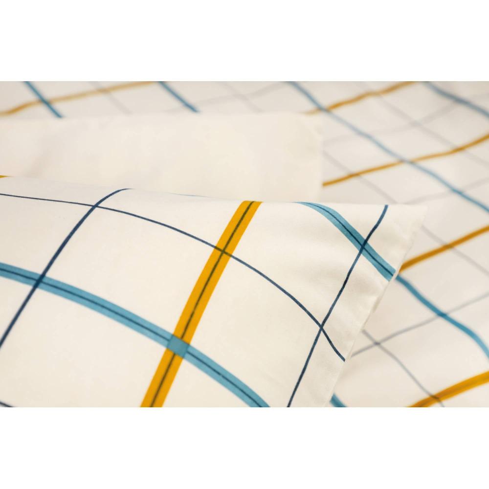 wohndirekt Satin Bettwäsche Jazz im Karomuster Auslauf