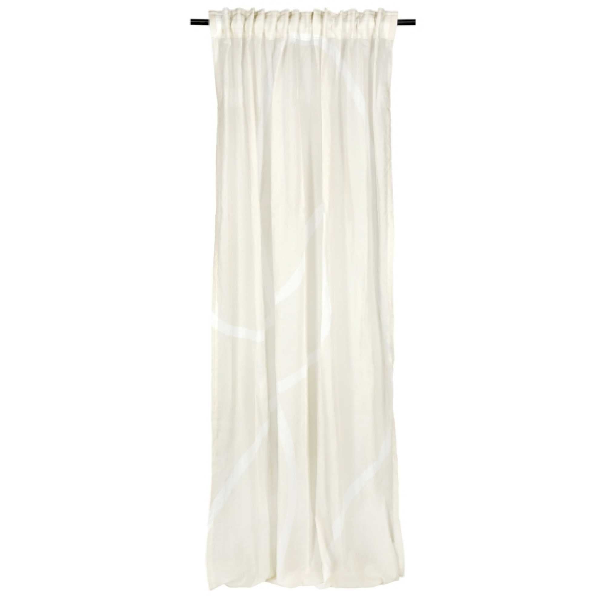 wohndirekt Transparenter Schlaufenschal mit grafischen Linien 130 x 250 cm