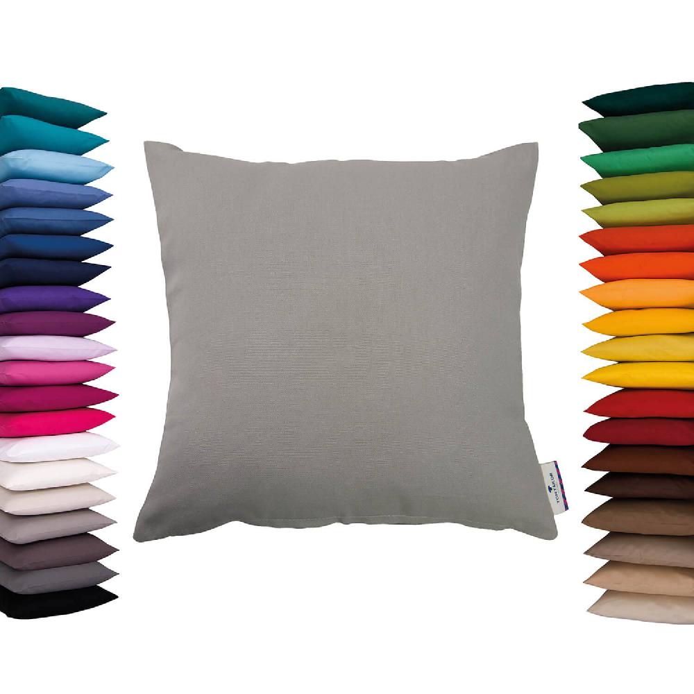 wohndirekt Deko Zierkissenhülle Dove • Uni-Design • 100% Baumwolle • 40x40 cm Schlussverkauf