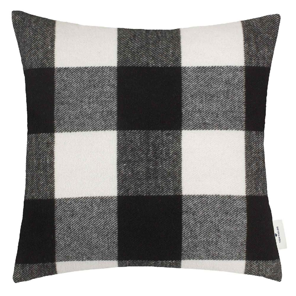 wohndirekt Zierkissenhülle Big Check • großes Karomuster • 100% Baumwolle • 45x45 cm