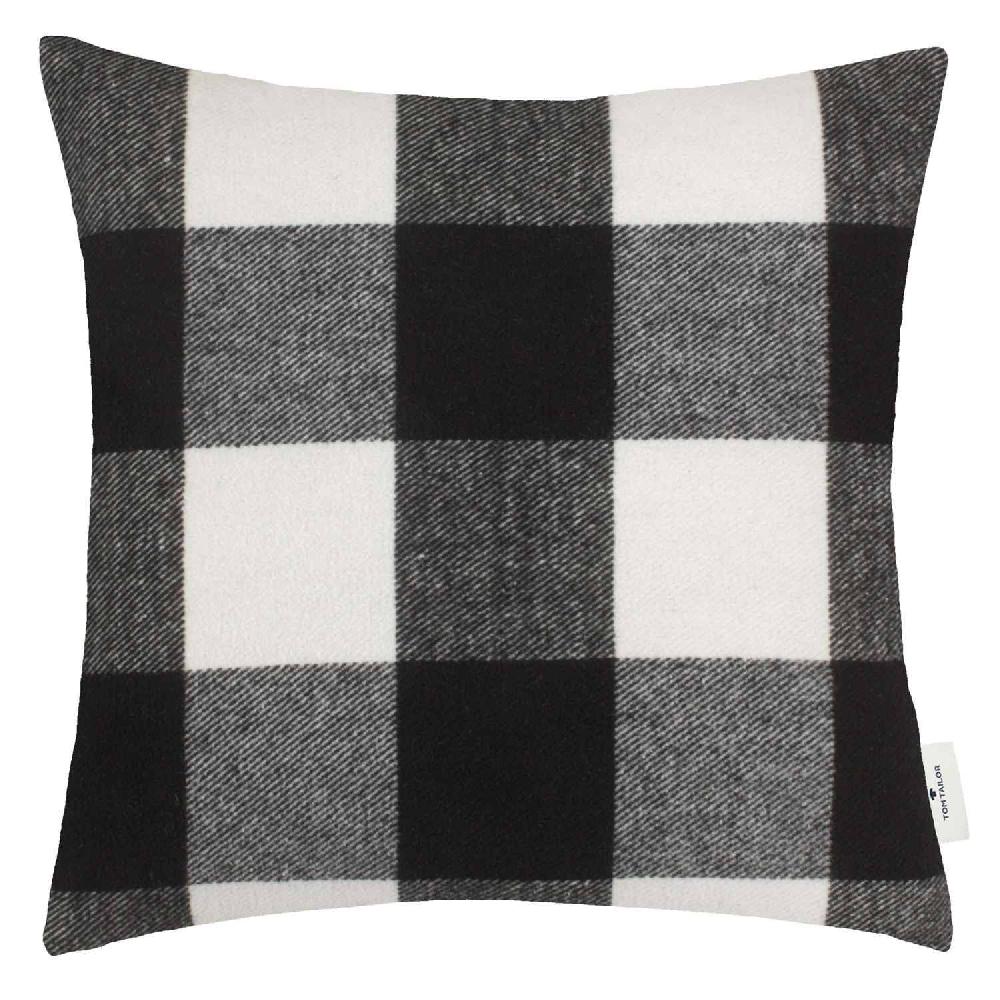 wohndirekt Zierkissenhülle Big Check • großes Karomuster • 100% Baumwolle • 45x45 cm Versandkostenfrei
