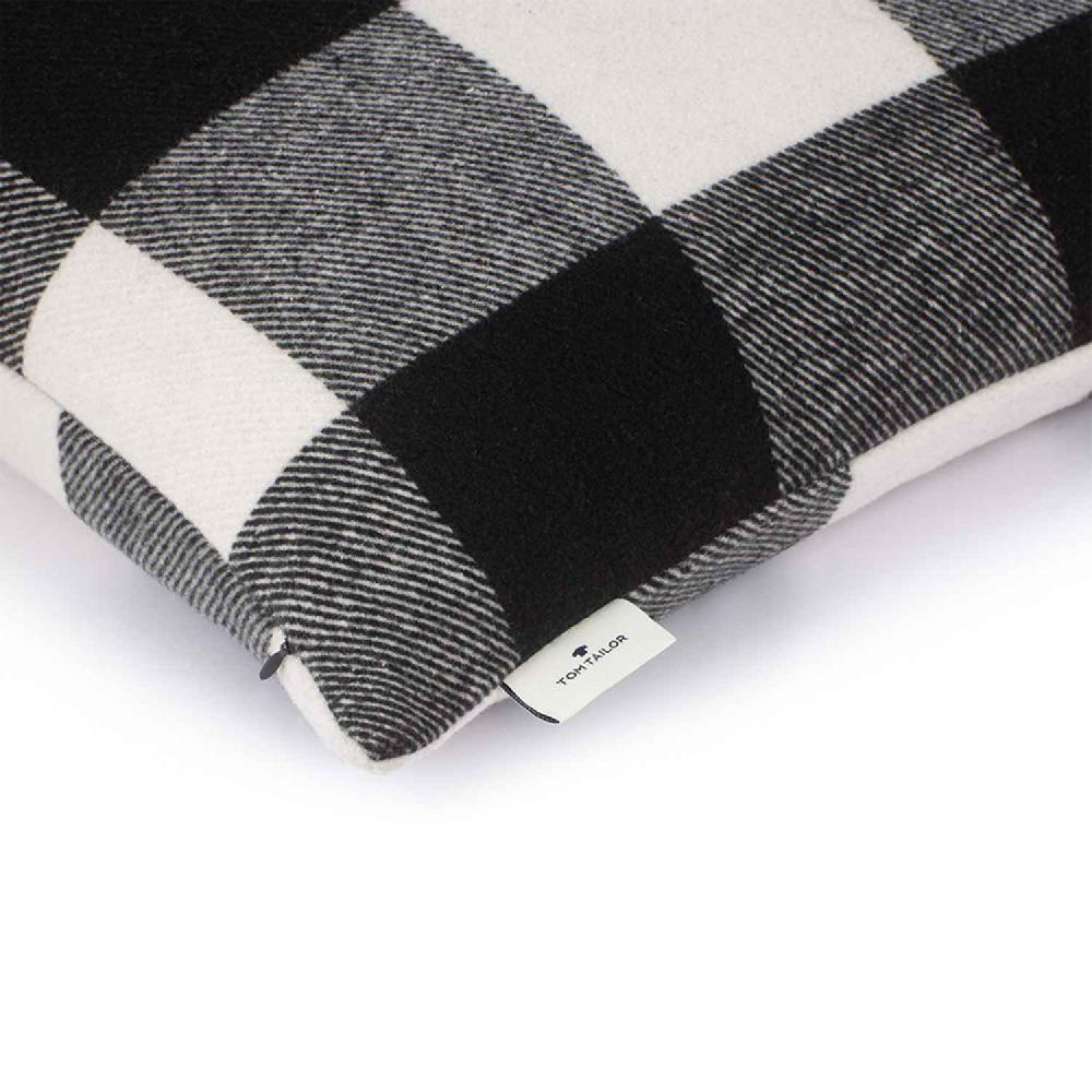 wohndirekt Zierkissenhülle Big Check • großes Karomuster • 100% Baumwolle • 45x45 cm Versandkostenfrei