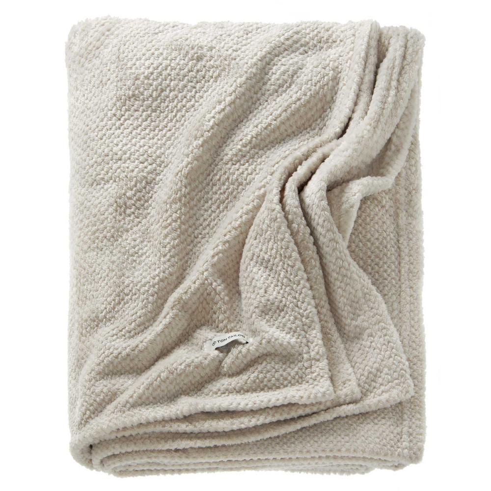 wohndirekt TT Plaid Structure aus Polyesterfleece uni Flash Sale