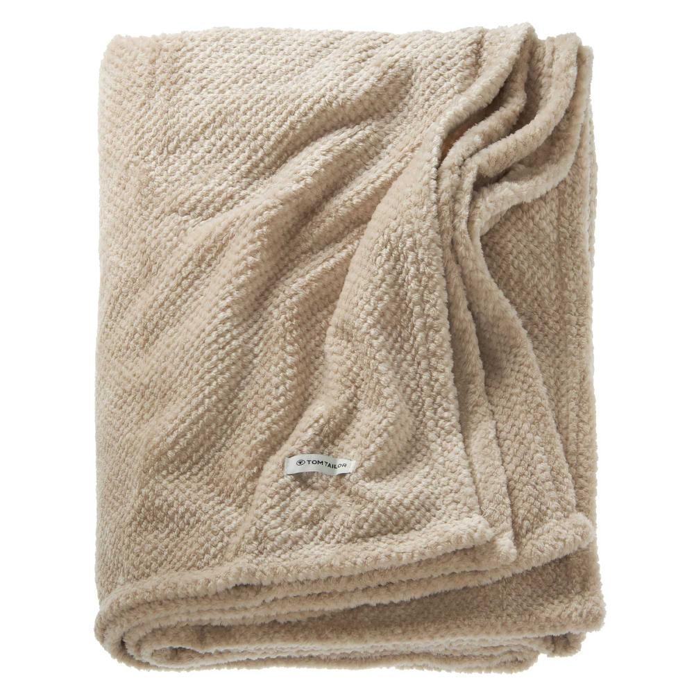 wohndirekt TT Plaid Structure aus Polyesterfleece uni Flash Sale