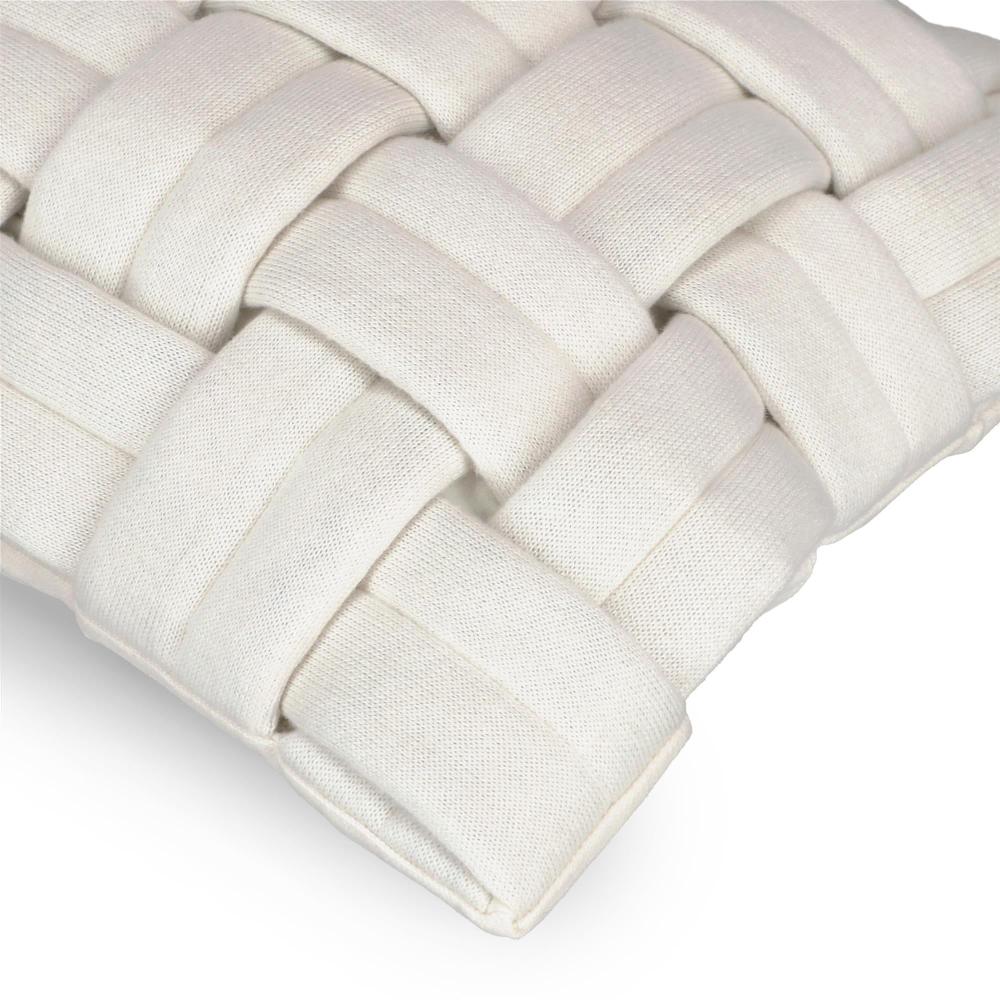 wohndirekt Kissenhülle geflochten aus Jersey 30 x 50 cm Saisonschlussverkauf