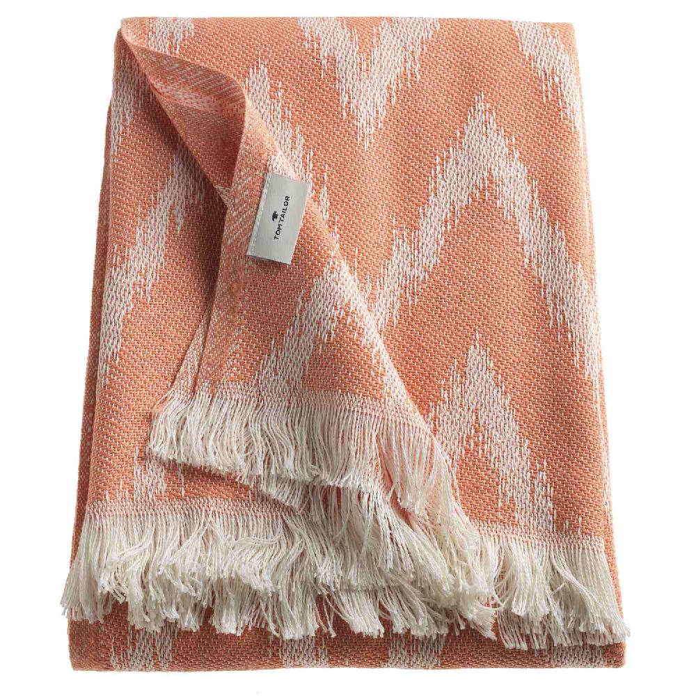 wohndirekt Decke Zigzag • gemustert • mit Fransen • 140 x 180 cm