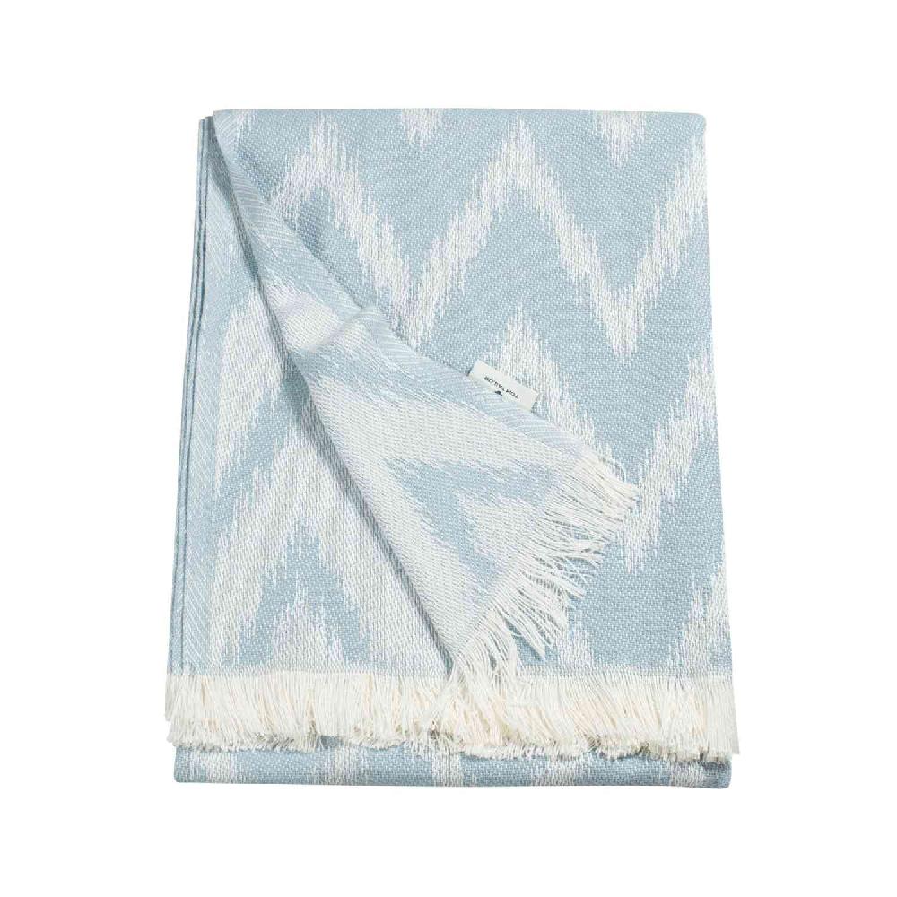 wohndirekt Decke Zigzag • gemustert • mit Fransen • 140 x 180 cm Osterangebot