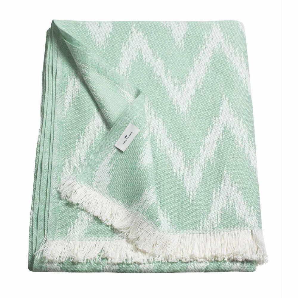 wohndirekt Decke Zigzag • gemustert • mit Fransen • 140 x 180 cm Osterangebot