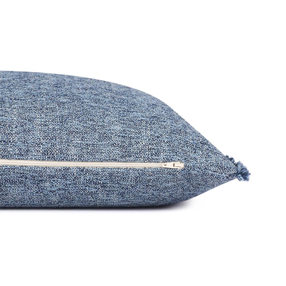 wohndirekt Zierkissenhülle Structured Fringes • Reißverschluss • Unifarben • 40x60cm Heißer Verkauf